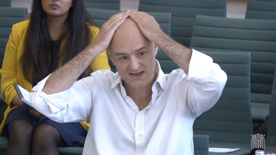 Dominic Cummings is giving evidence today at the select committee