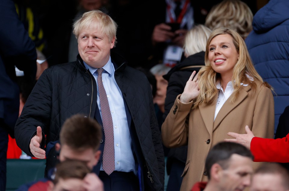 The couple's young son Wilfred attended his parent's wedding on Saturday afternoon