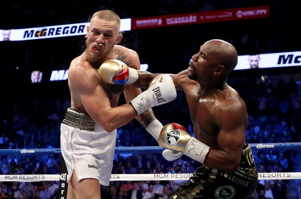 Conor McGregor was beaten by Floyd Mayweather in 2017
