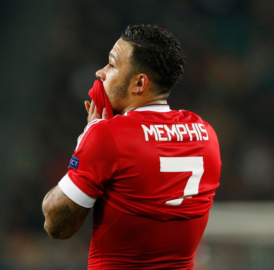 Depay appeared weight down at times at Old Trafford