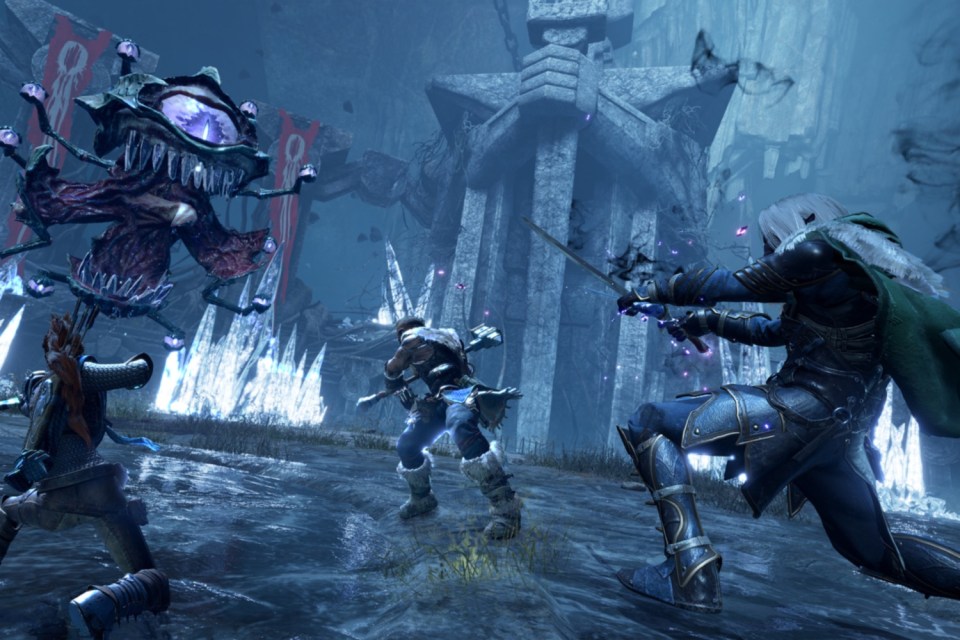 Dungeons & Dragons: Dark Alliance is set in an icy northern tundra