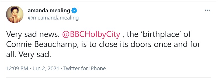 Amanda Mealing was disappointed to hear of the show's cancellation