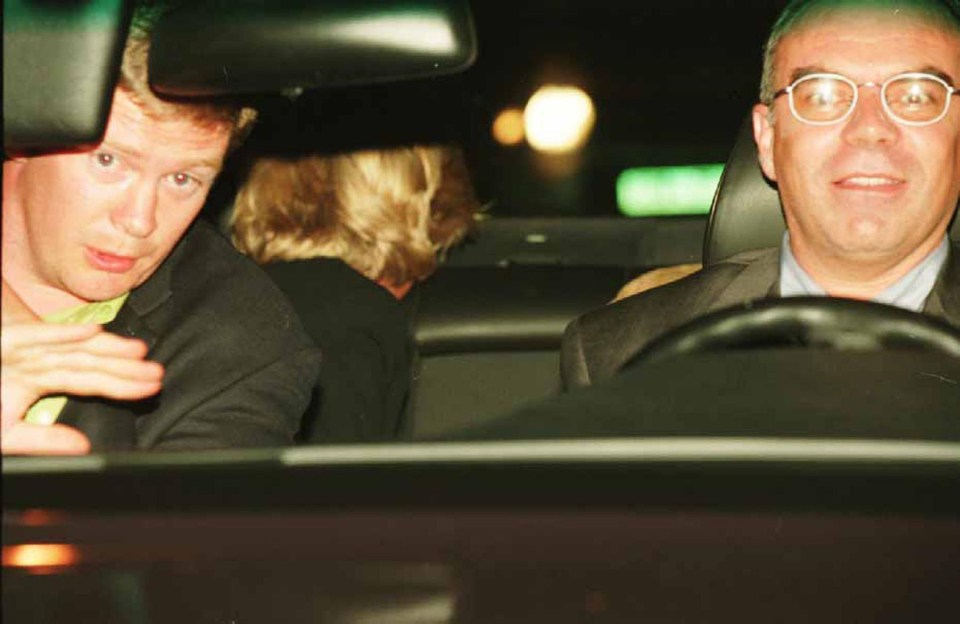 A photo taken shortly before the car crash which killed Diana, Dodi Fayed and driver Henri Paul. Bodyguard Trevor Rees-Jones (left) survived