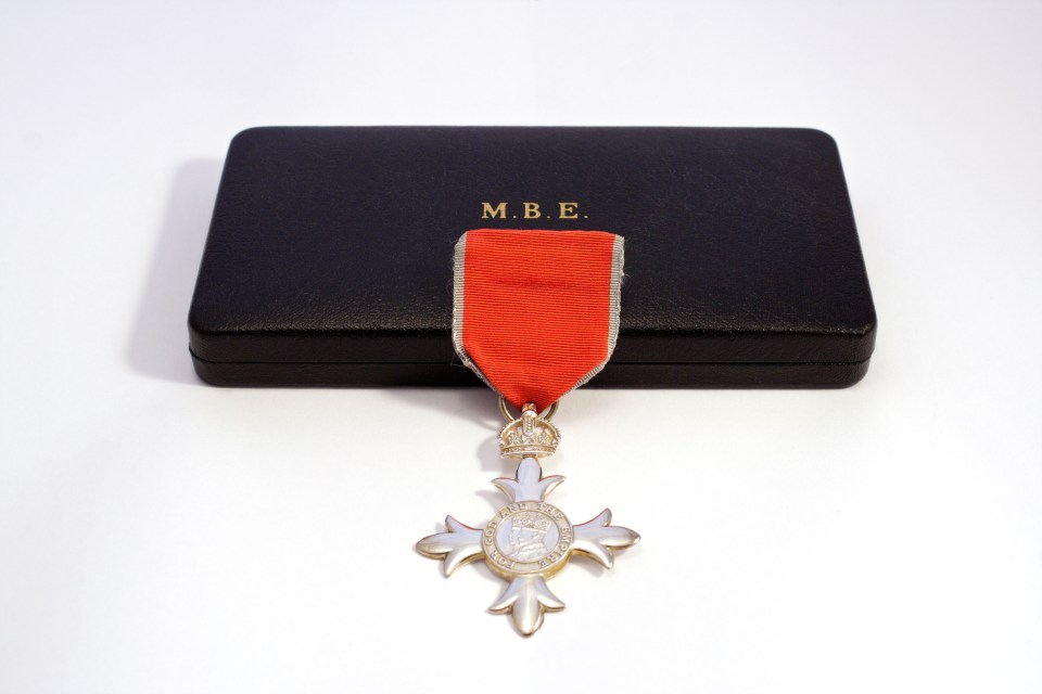 The campaigners want those in the Queen's Honours list to show support - pictured a Member of the Order of the British Empire (MBE) medal