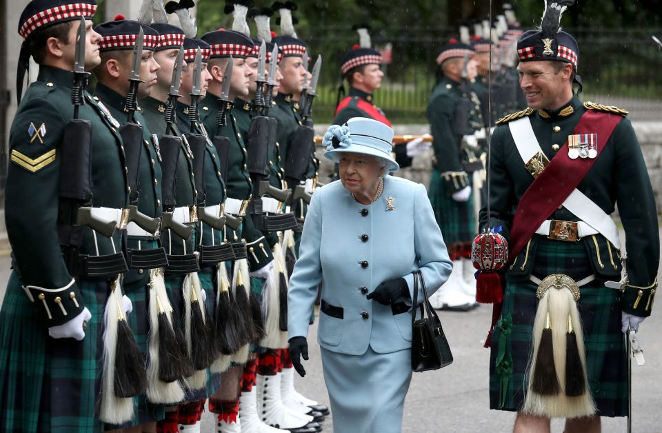 The Queen visiting Scotland in 2019