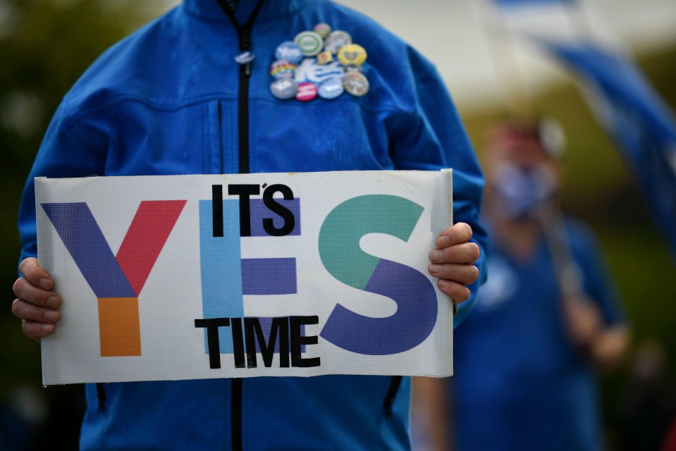 The previous poll - where Scots voted 55 per cent to stay in - was billed as a once in a generation vote