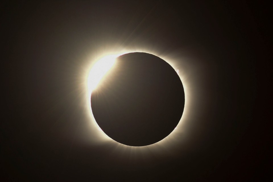 A total eclipse seen from Piedra del Aquila, Neuquen province, Argentina, on December 14, 2020