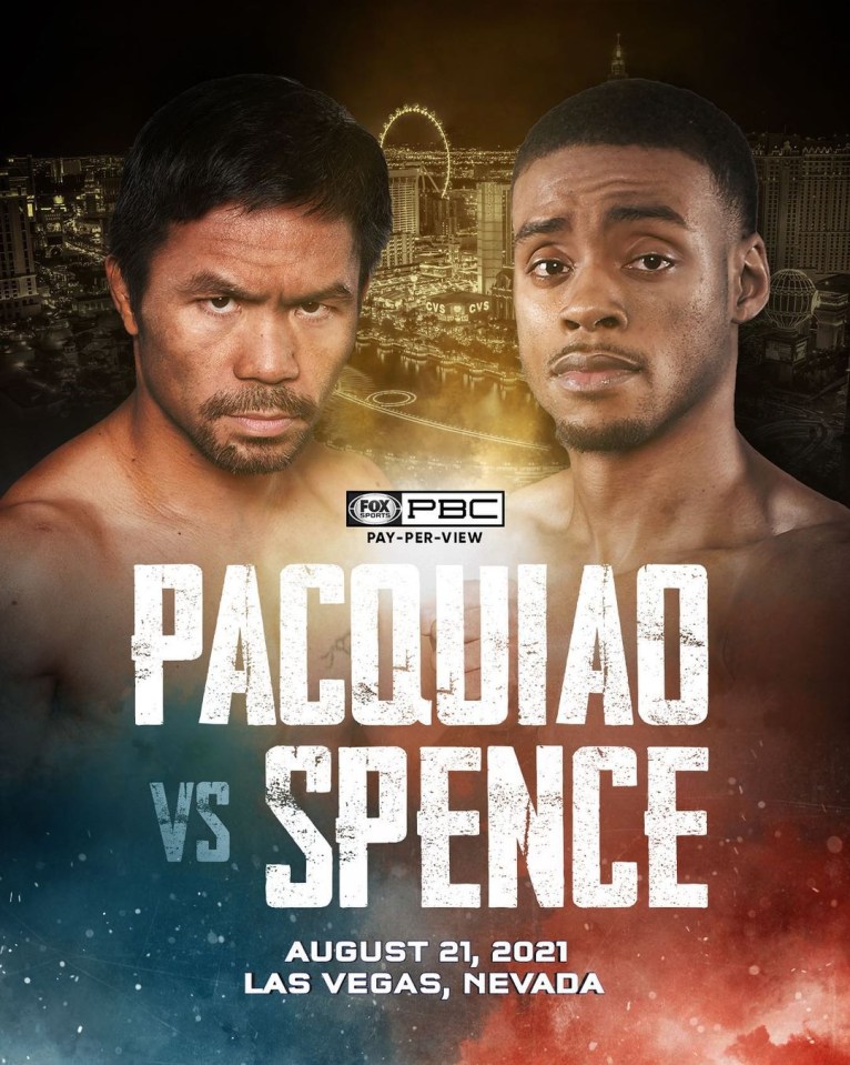 Manny Pacquiao will throw down with Errol Spence Jr on August 21