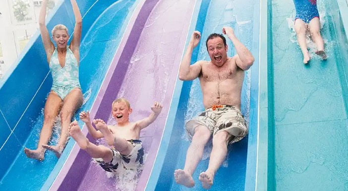Zip down the many flumes at this Devon park