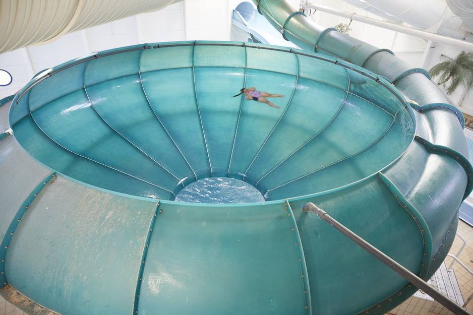 Try the Space Bowl flume ride at Butlin's