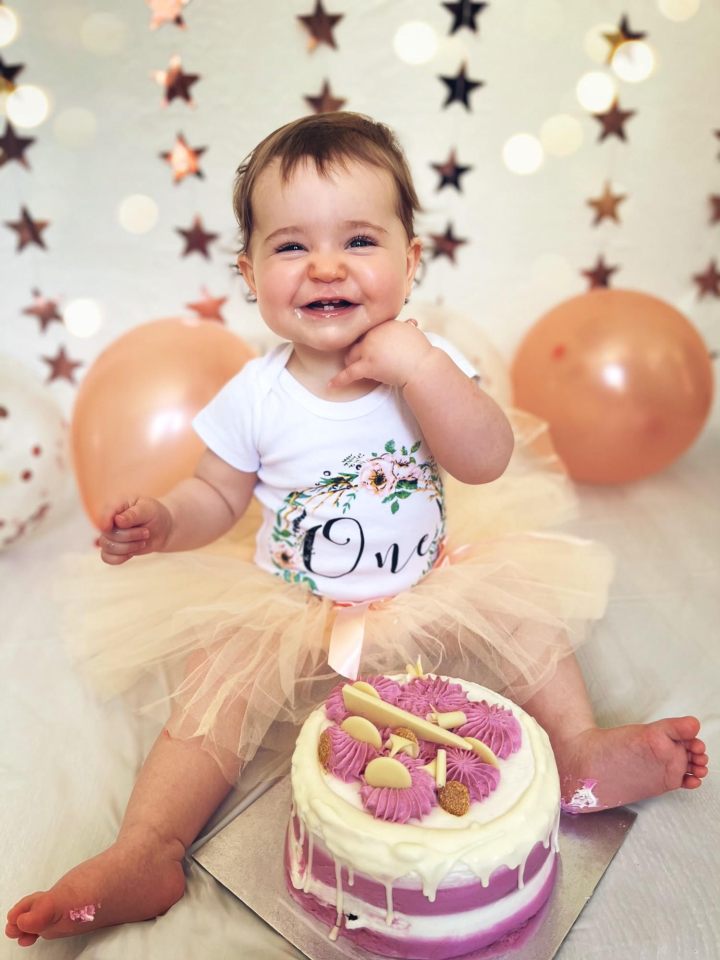 Lucy was told about the win on Ivy's first birthday