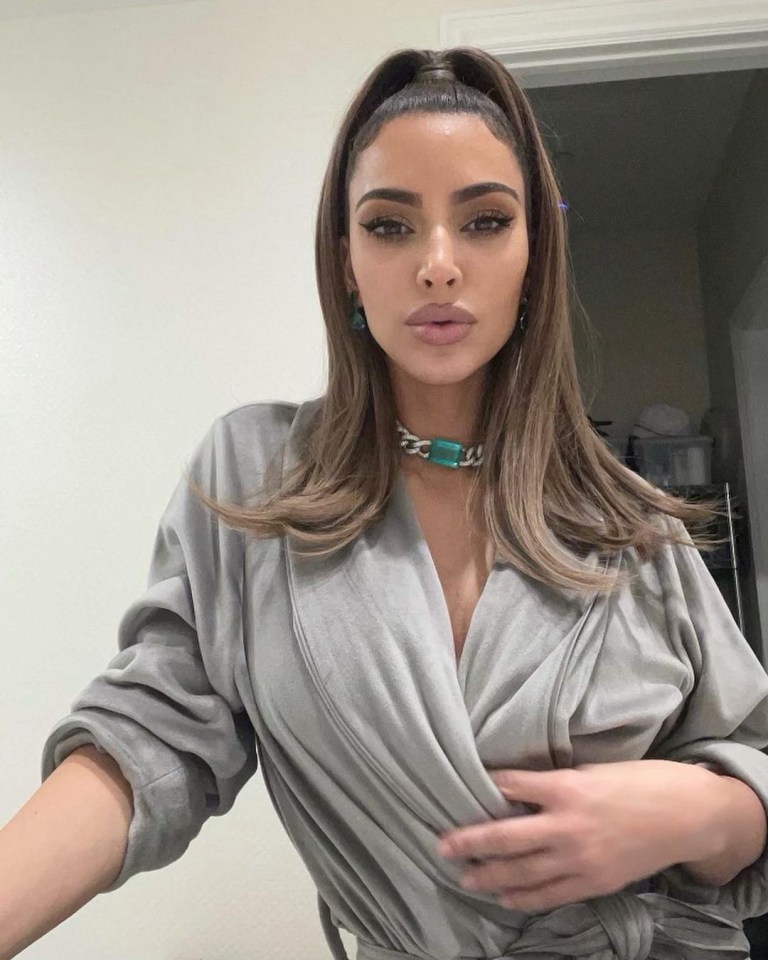 Hanlon's grandmother said she wanted to look like Kim Kardashian (pictured)