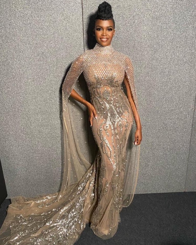Oti Mabuse looked sensational in a shimmering gown