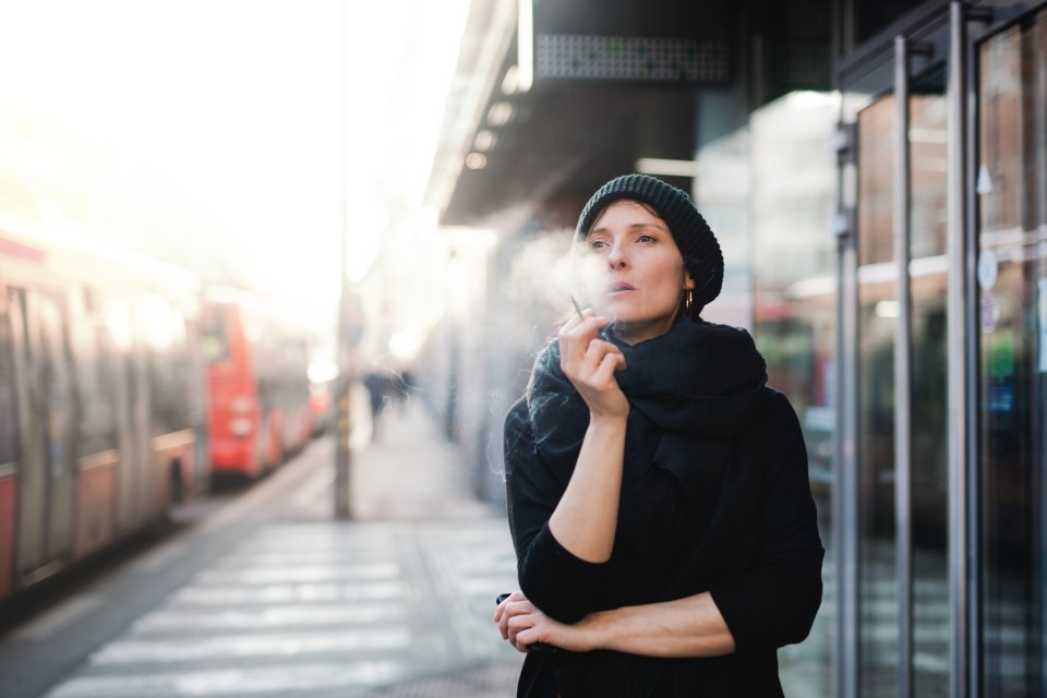 In Australia smoking is banned at all public transport stops, including train and bus terminals