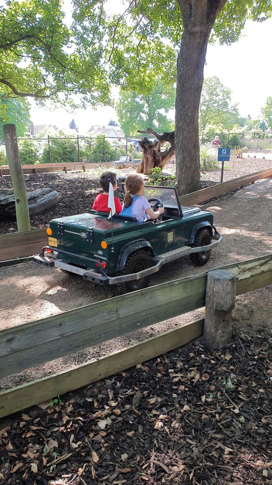 One of the biggest hits with the kids was the mini Land Rover Defenders