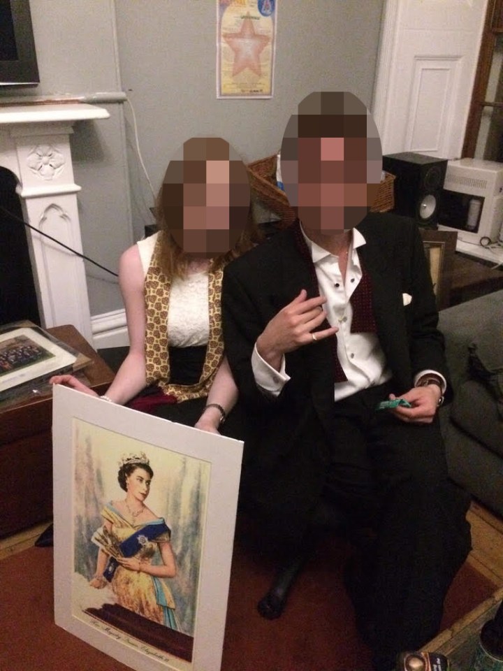 This is the first photo of the portrait removed by Oxford students