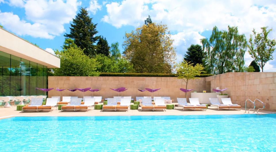 Cowley Manor's spa has its own outdoor pool