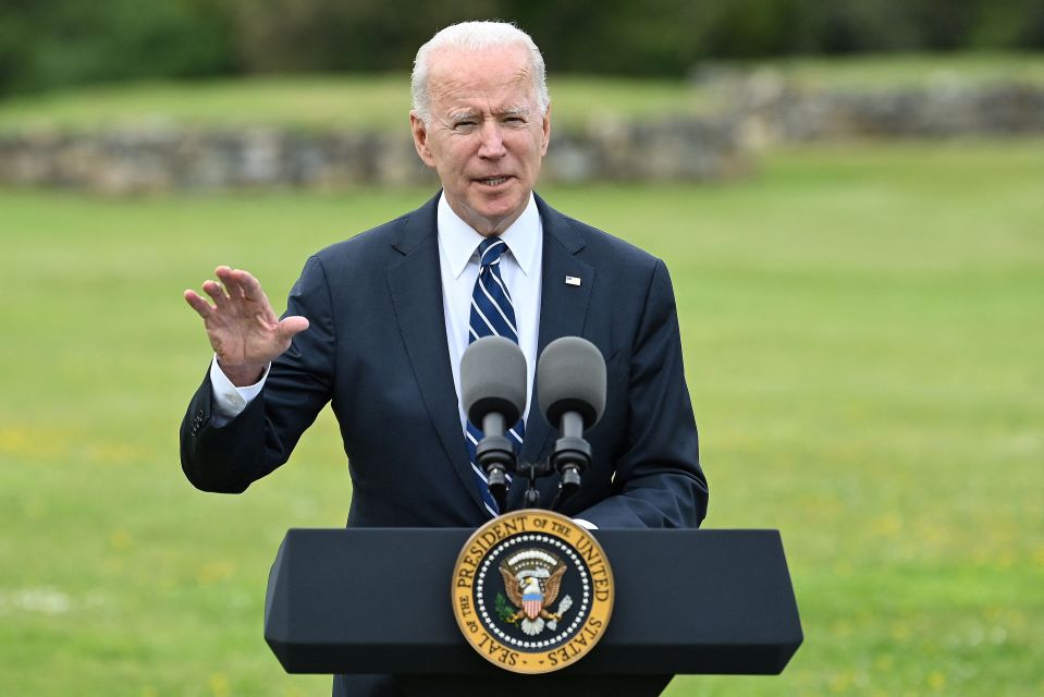 Joe Biden has shared an emotional message with the Queen, expressing his condolences over Prince Philip's death