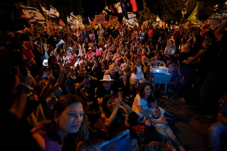 Huge crowds partied outside