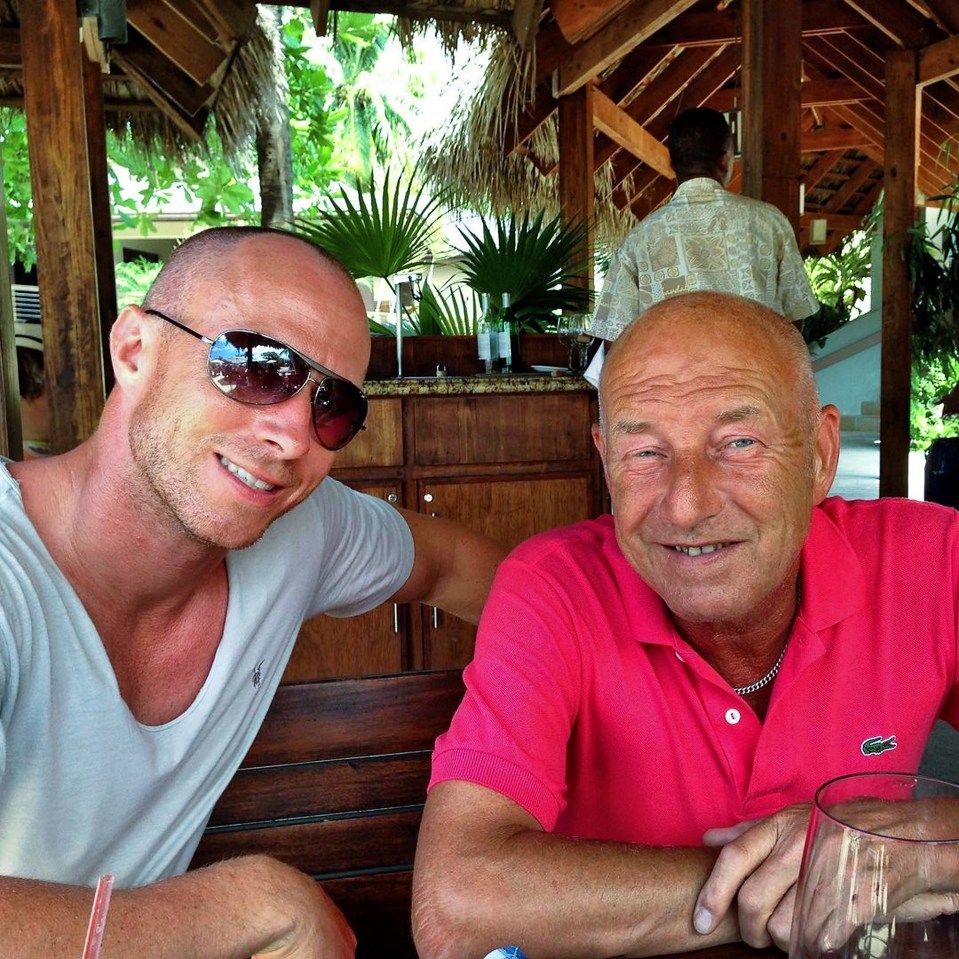 James's dad Allan tragically died in March this year from a brain tumour