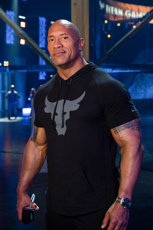 Actor and wrestling legend Dwayne 'The Rock' Johnson is a distant second