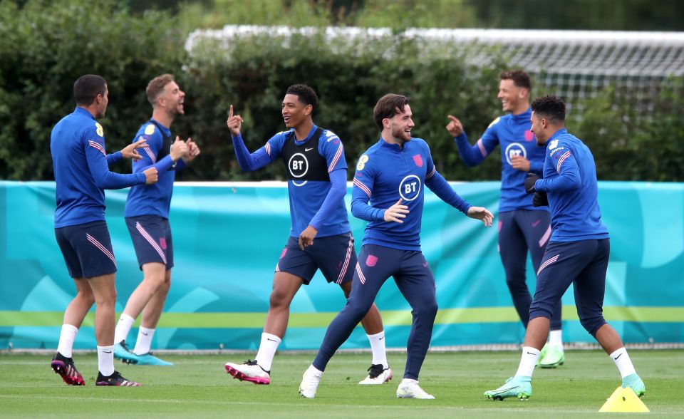 The England squad could soon all be sporting blonde locks if they go all the way at Euro 2020