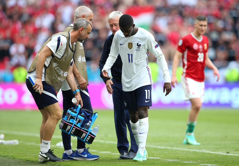 Ousmane Dembele is set for a lengthy spell on the sidelines following his injury at Euro 2020