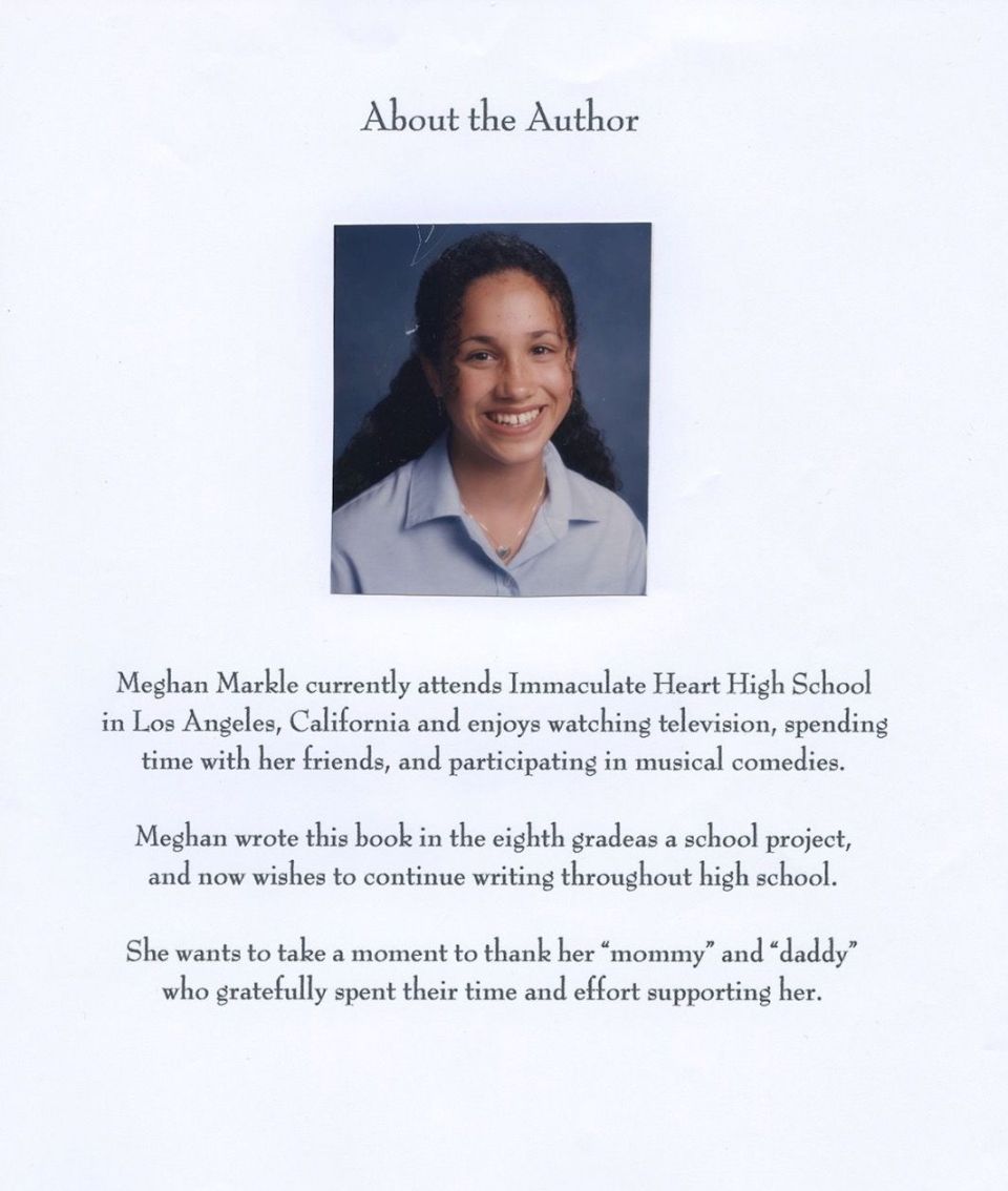 Meghan wrote the book as a school project when she was in eighth grade