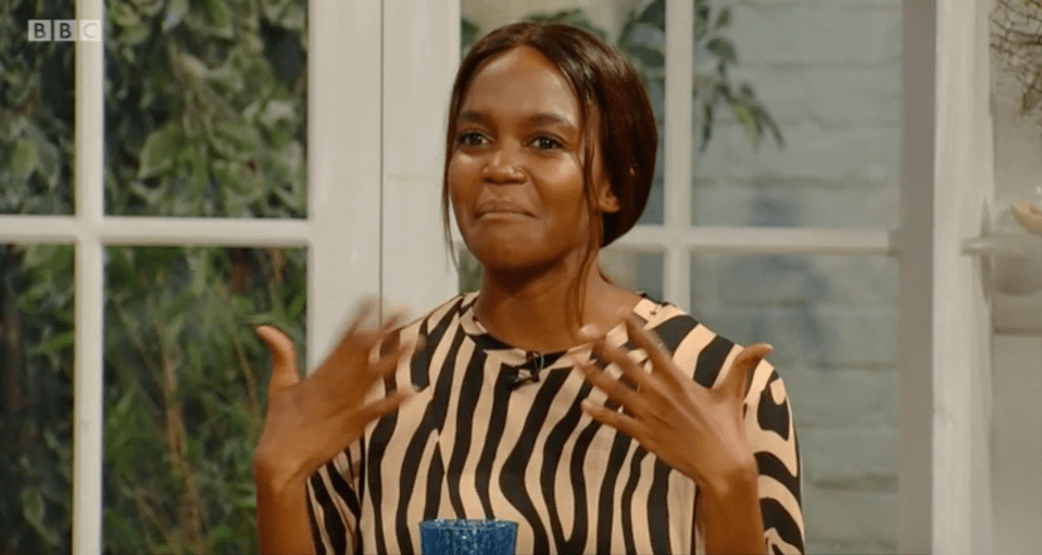 Oti was left flustered after the breakfast telly mistake