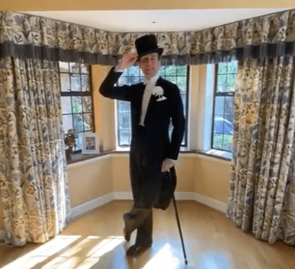 The Strictly star regularly gives fans a look in his lounge