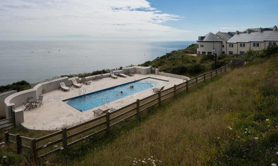 The pool has some of the best sea views