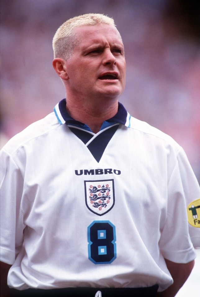 The star drew comparisons with Gazza's Euro 96 look when he dyed his hair this summer