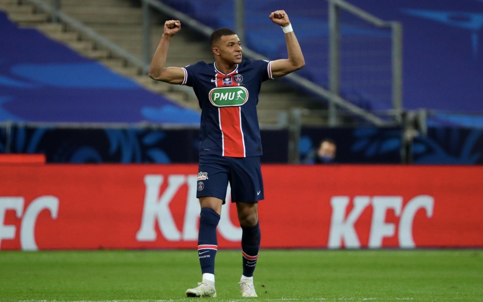 Paris Saint-Germain striker Kylian Mbappe has been left out of the top ten with the Frenchman having just one year left on his contract