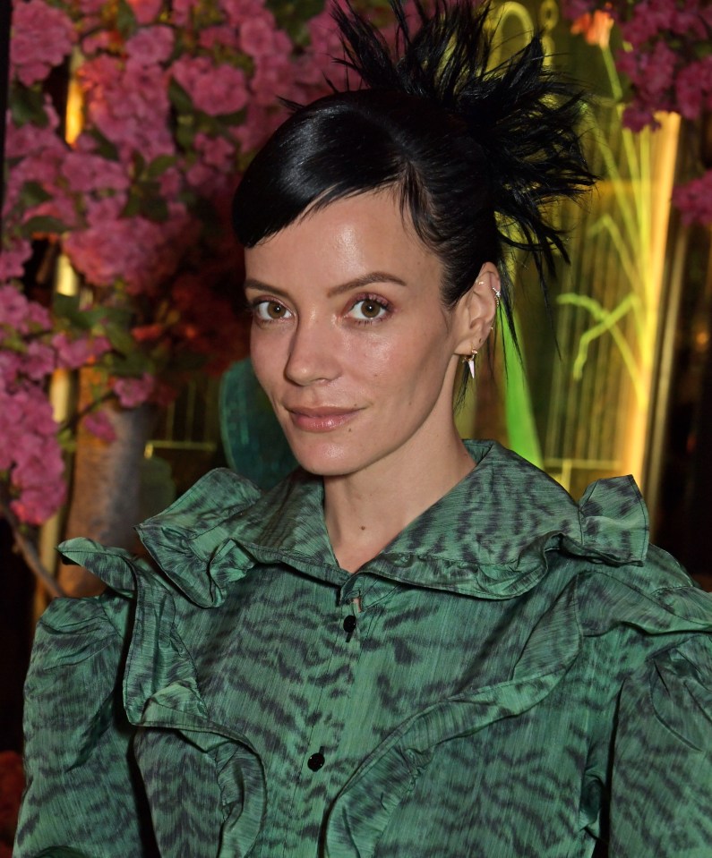 Singer Lily Allen celebrated two years of being alcohol and drugs free on Thursday