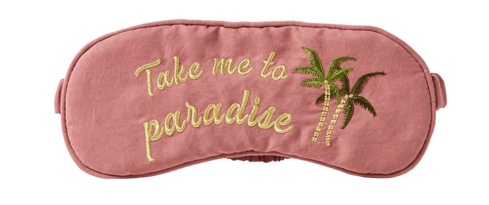 An Oliver Bonas eye mask will keep the light out and is £12.50