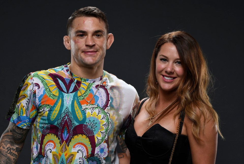 Dustin Poirier and his wife Jolie