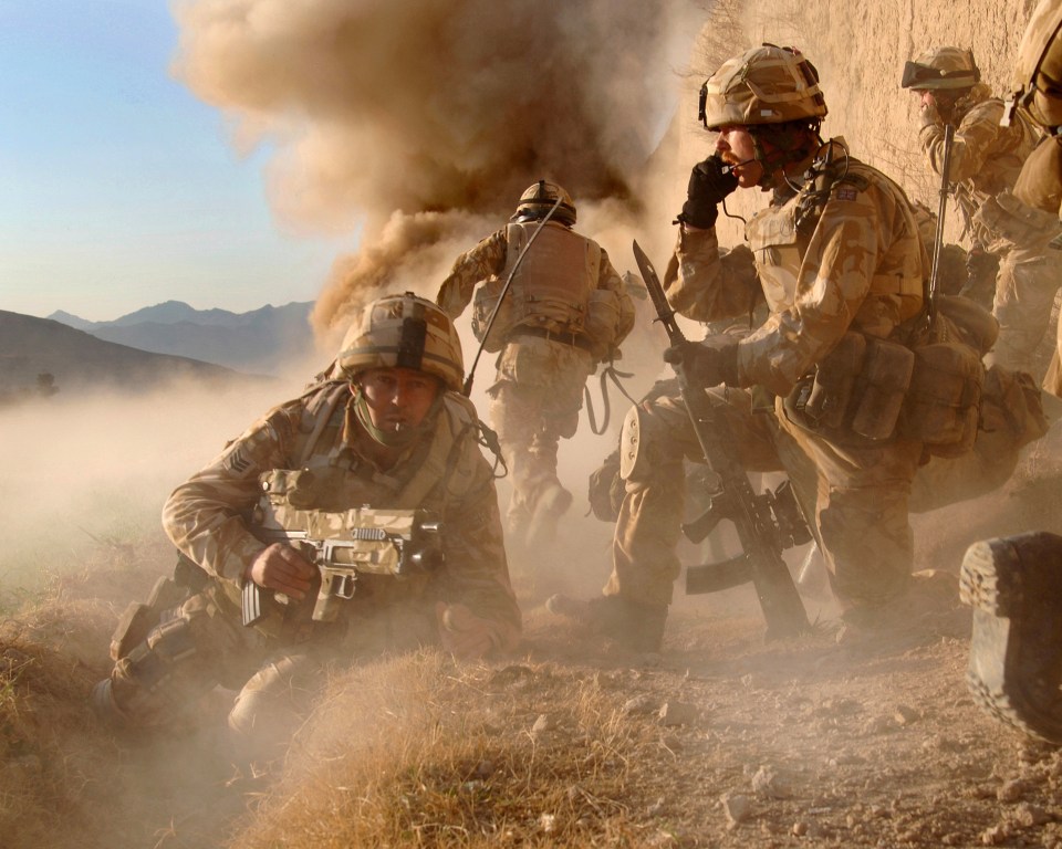 Royal Marines in 2007 fighting Taliban forces in Helmand