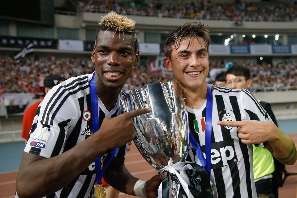 Pogba and Dybala enjoyed huge success together before the Frenchman joining United in 2016