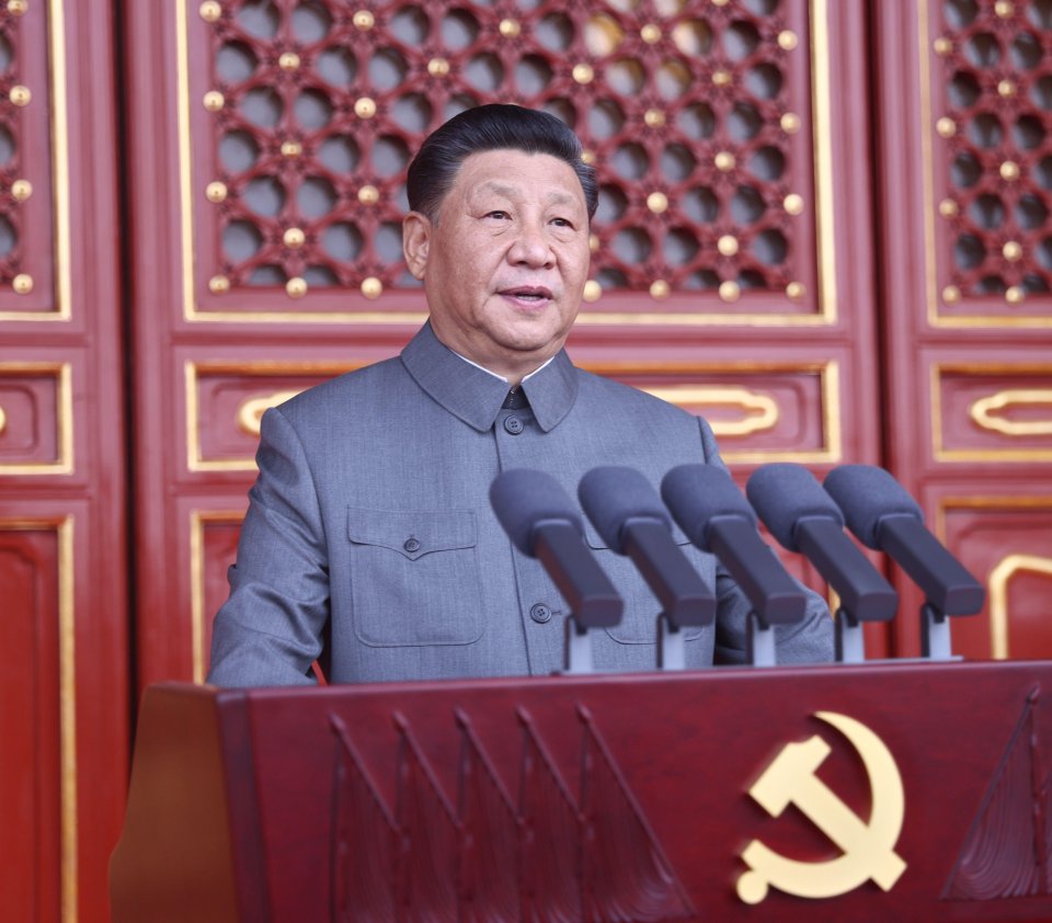 President Xi Jinping speaks at a parade marking 100 years of the Chinese Communist Party last week