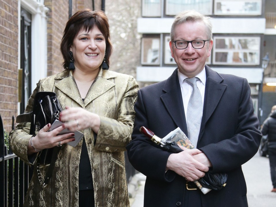 Michael Gove's pals have slammed Labour for politicising the top Tory's 'sad' marriage break up