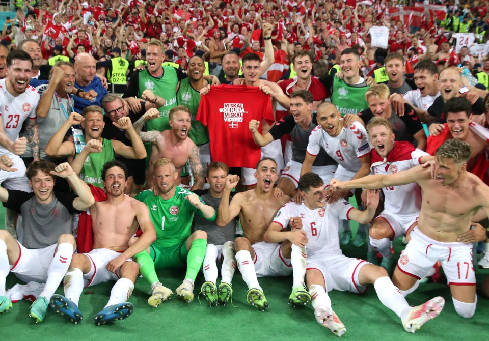 Demark are a team united and inspired to win for their team-mate Christian Eriksen