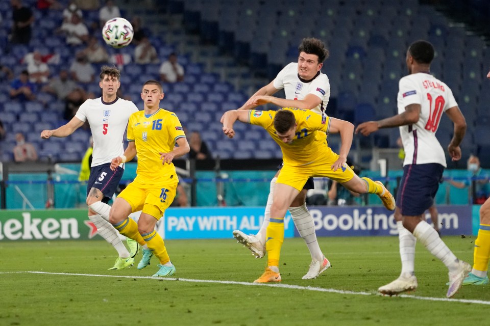 Harry Maguire thumped in a bullet header to make it 2-0 just after half-time