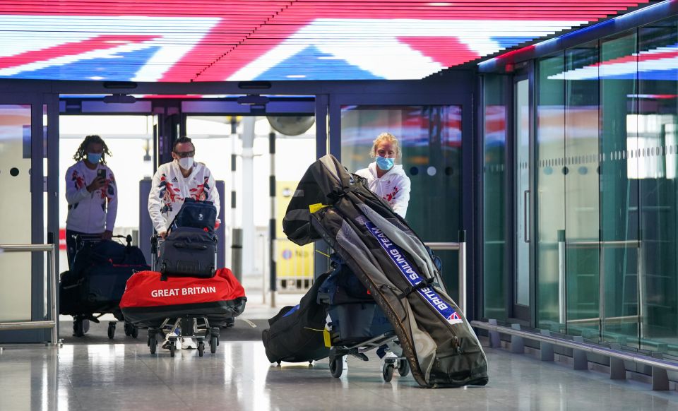 And there were several oddly-shaped pieces of luggage