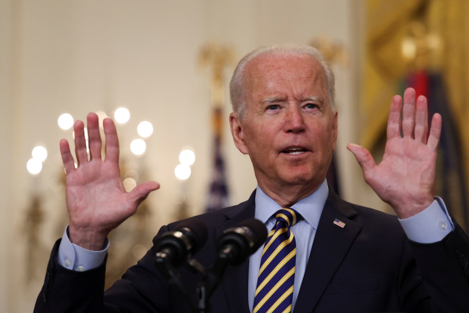 It came hours after Joe Biden defended pulling out all US troops from Afghanistan