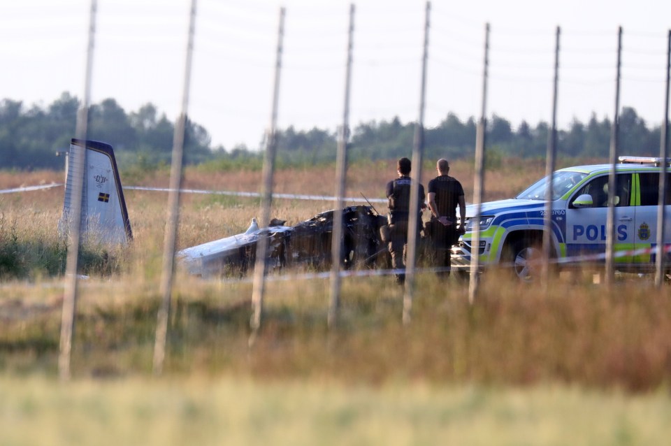 A small plane crashed outside Örebro in Sweden