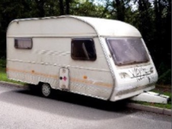 The van was dumped in Arborfield, Berks