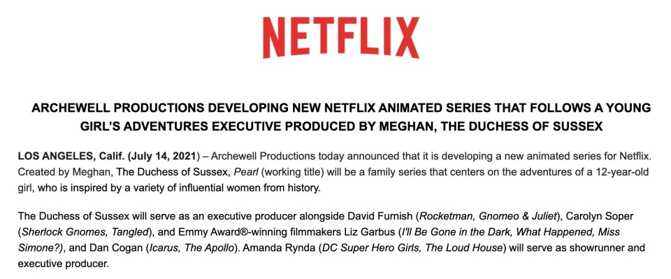 The show has been described as a family series that centres on the adventures of a girl who is inspired by a variety of influential women