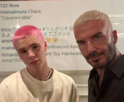 Cruz, 16, has gone for a pink buzz cut instead