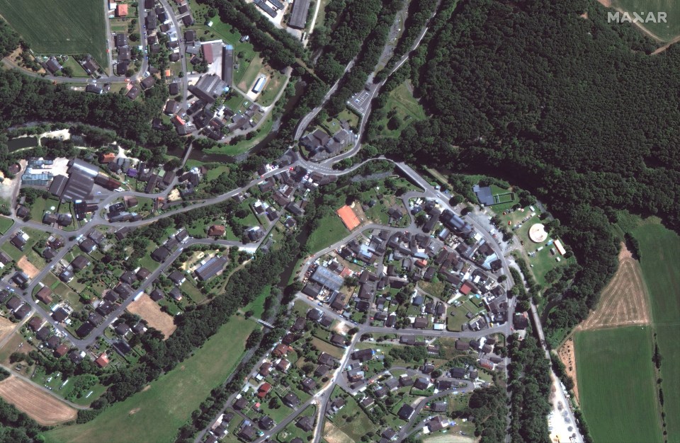 The Ahr river region before the floods
