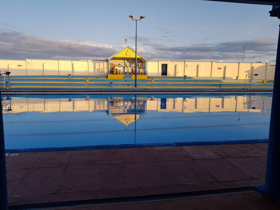 The Stonehaven pool is a whopping Olympic-sized 50m
